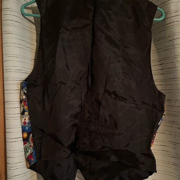 Vintage Christmas ornament vest- size Medium/Large. Made in the USA - Picture 6 of 7